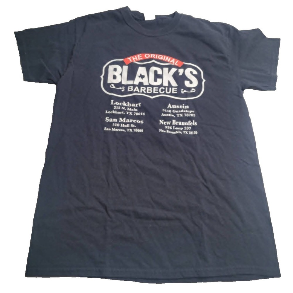 The Original Terry Black's Barbeque BBQ Short Sleeve Shirt 100% Cotton Medium